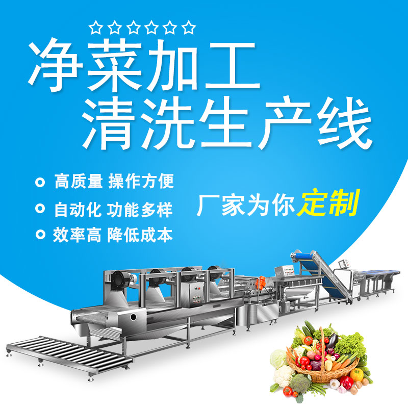 淨菜加（jiā）工清洗生產線（xiàn）
